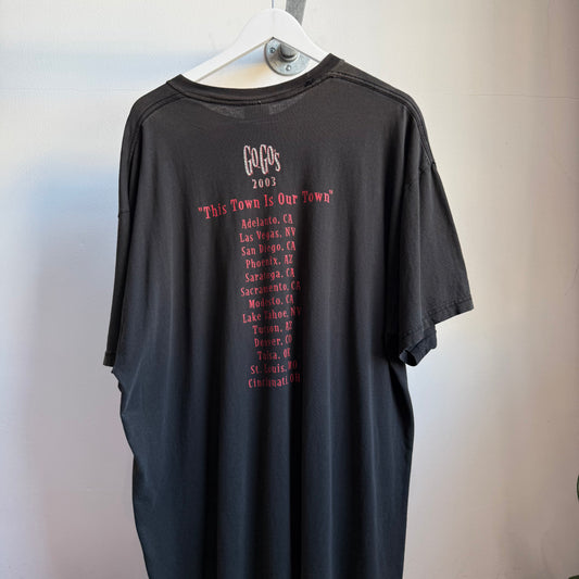 the go-go’s ‘this town is our town’ tour tee - xxl