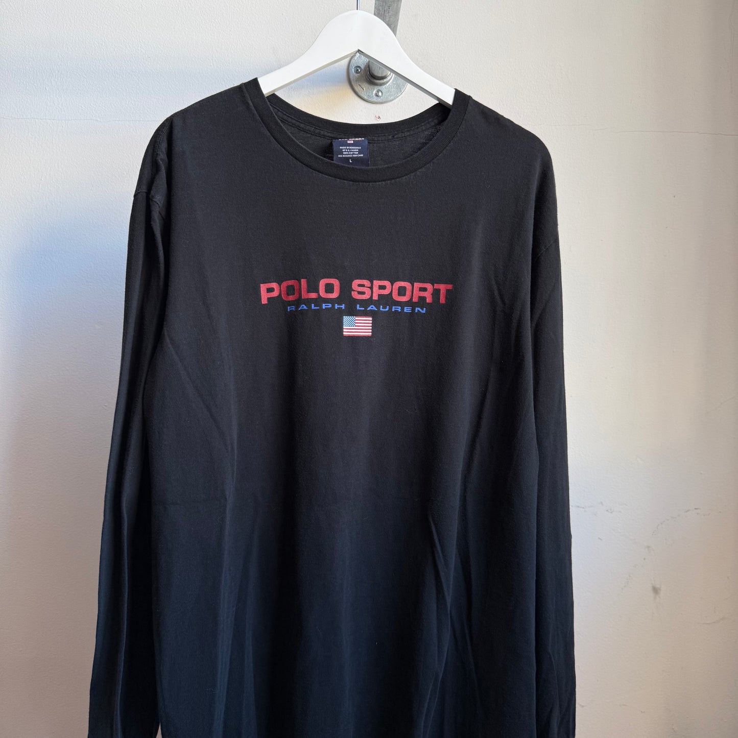 polo sport logo longsleeve tee - xl