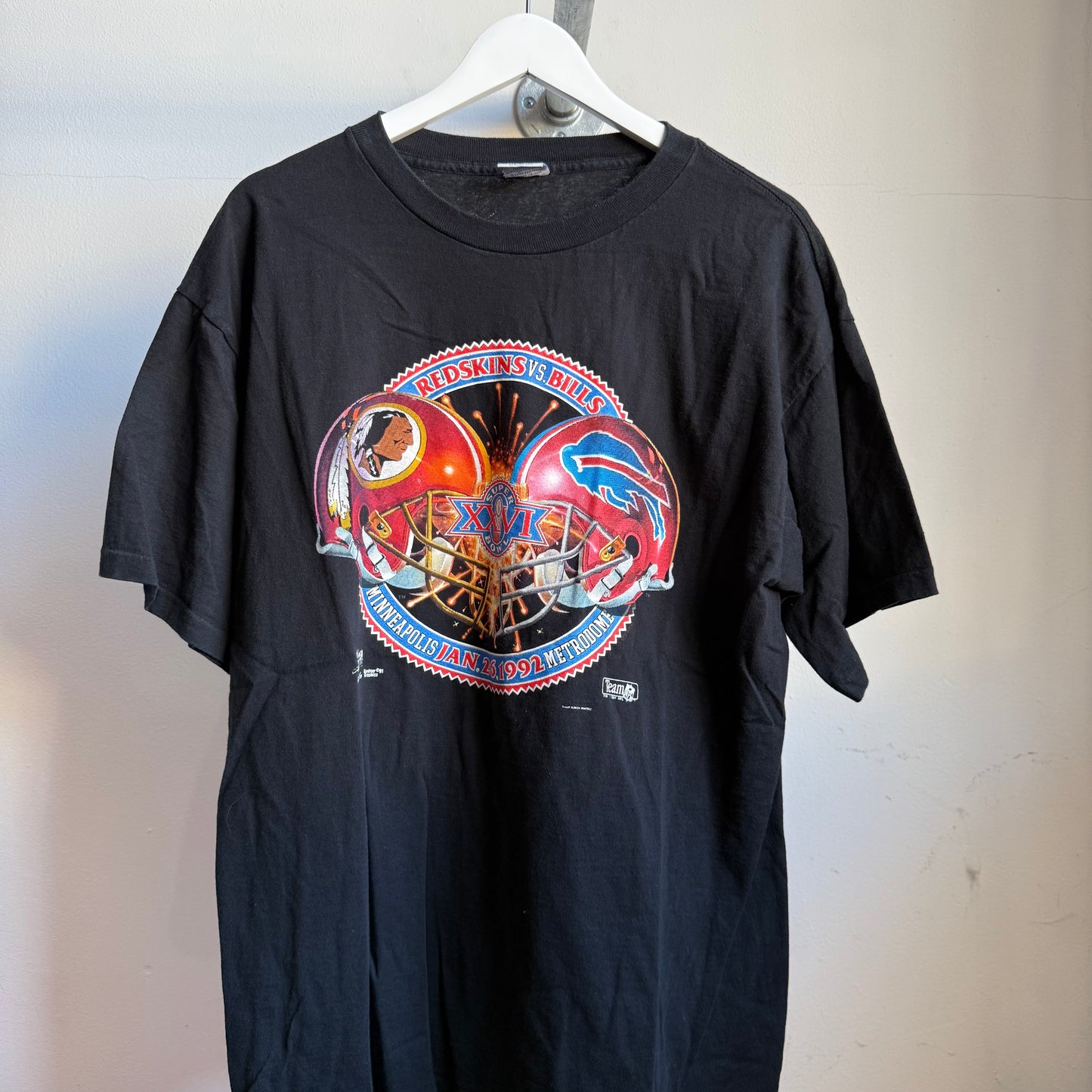 salem redskins vs bills nfl tee - xl