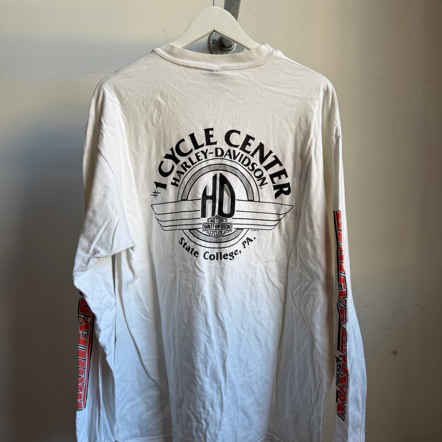 harley davidson racing longsleeve tee - xl