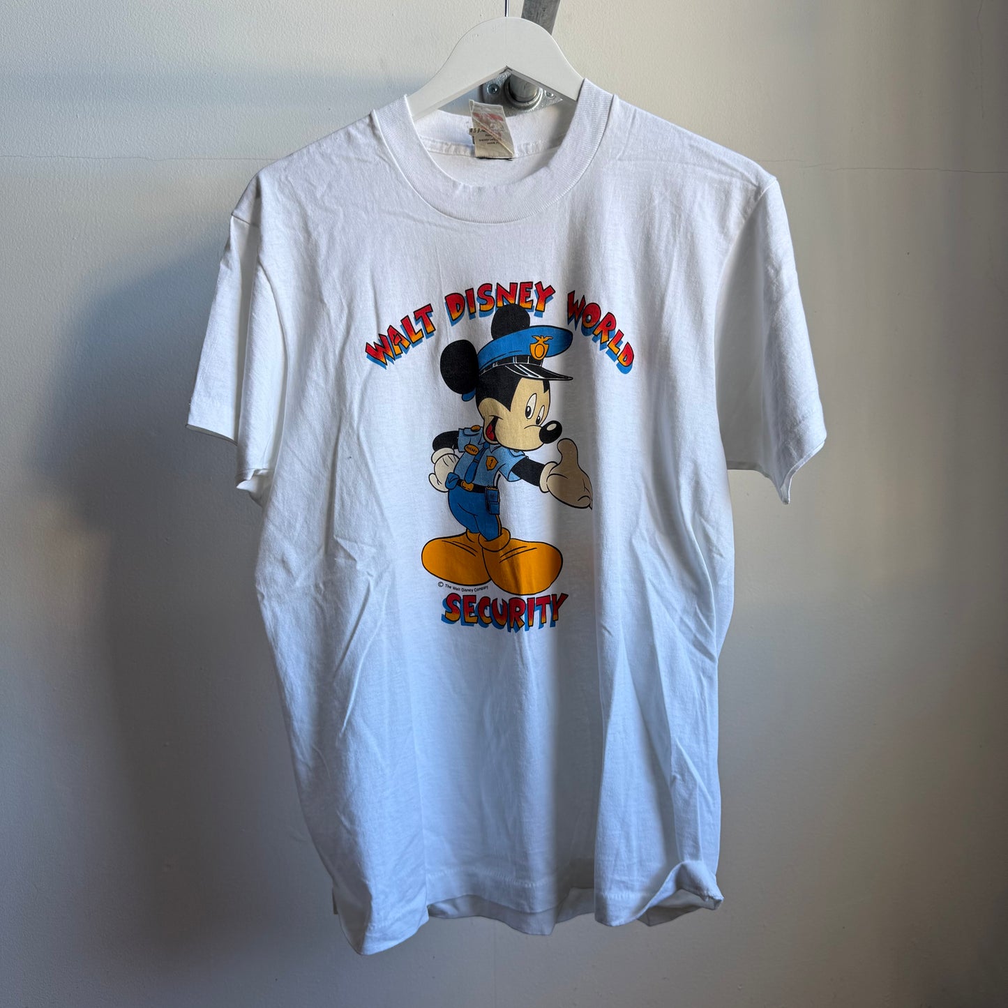 walt disney world security mickey tee - l