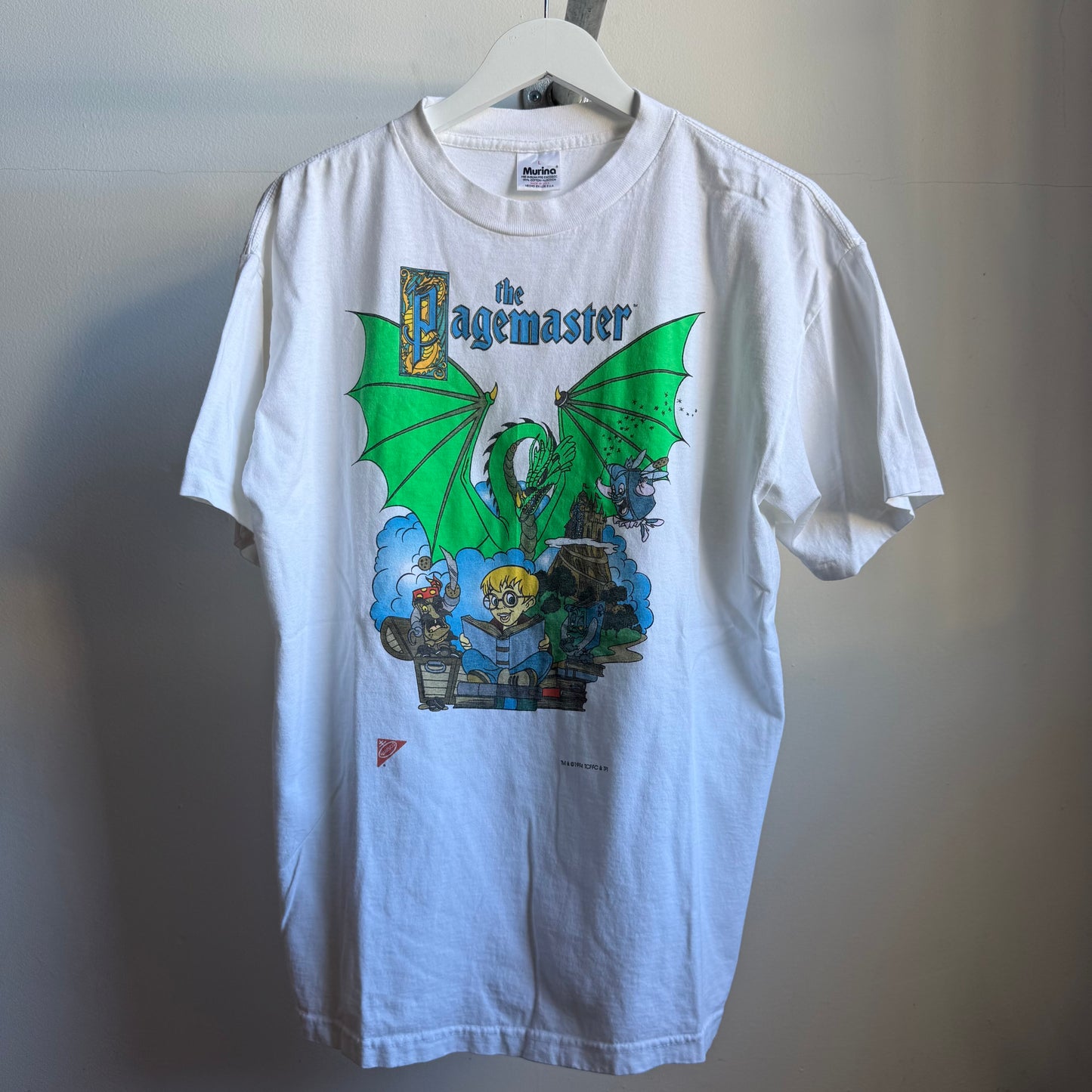 the pagemaster promotional movie tee - l