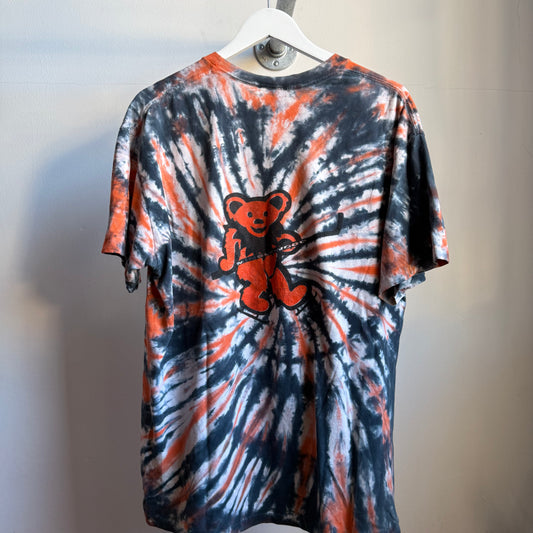 grateful dead philadelphia flyers tiedye tee - xl
