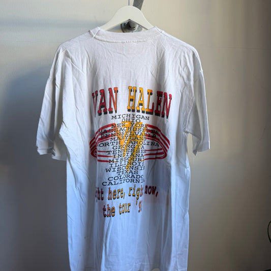 van halen 'right here right now' tee - xl