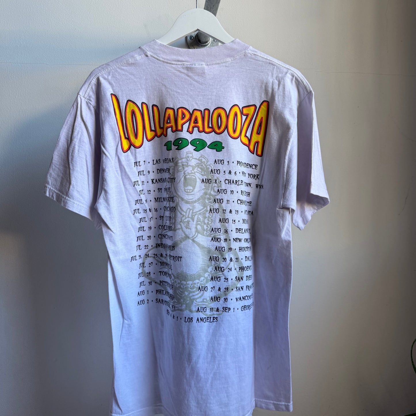 lollapalooza buddha 1994 tee - l