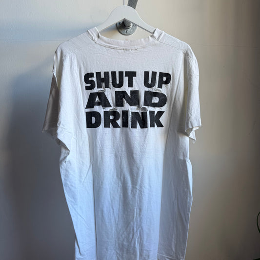 the rogues 'shut up and drink' tee