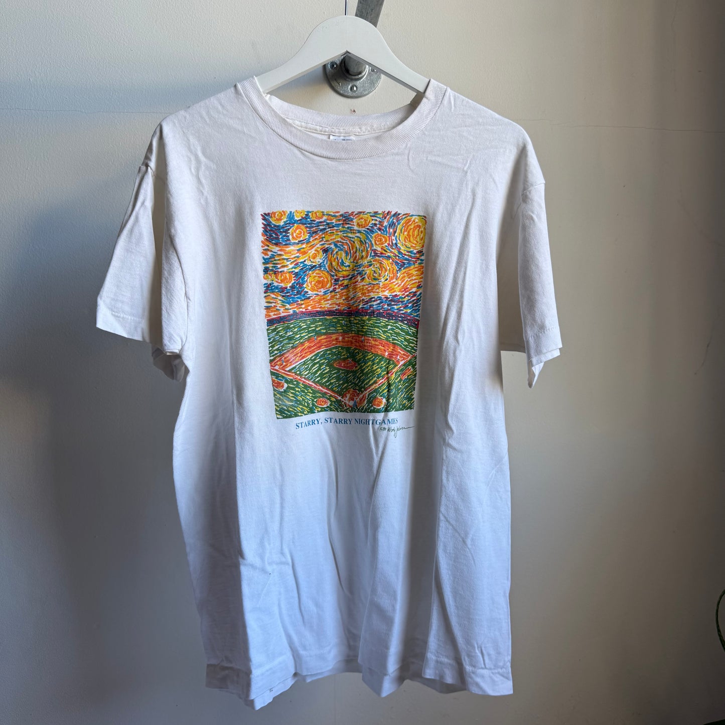 starry starry nightgames van gogh parody tee - l