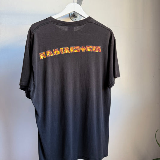 rammstein 'burning man' tee - l