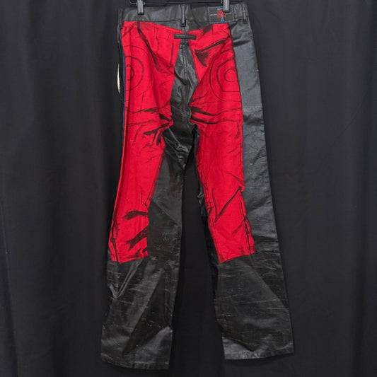 Jean Paul Gaultier ‘trompe l'oeil biker’ pants - 29”