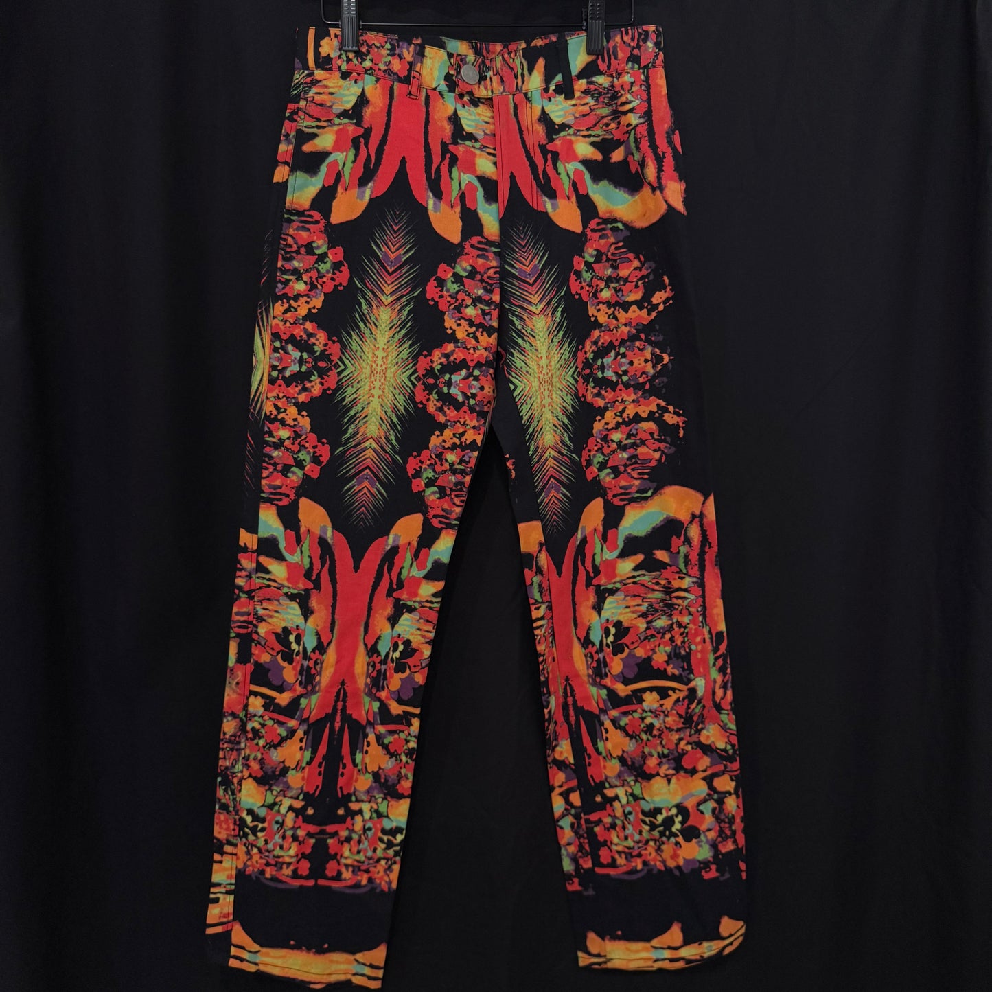 jean paul gaultier ‘psychedelic print’ pants - 28”