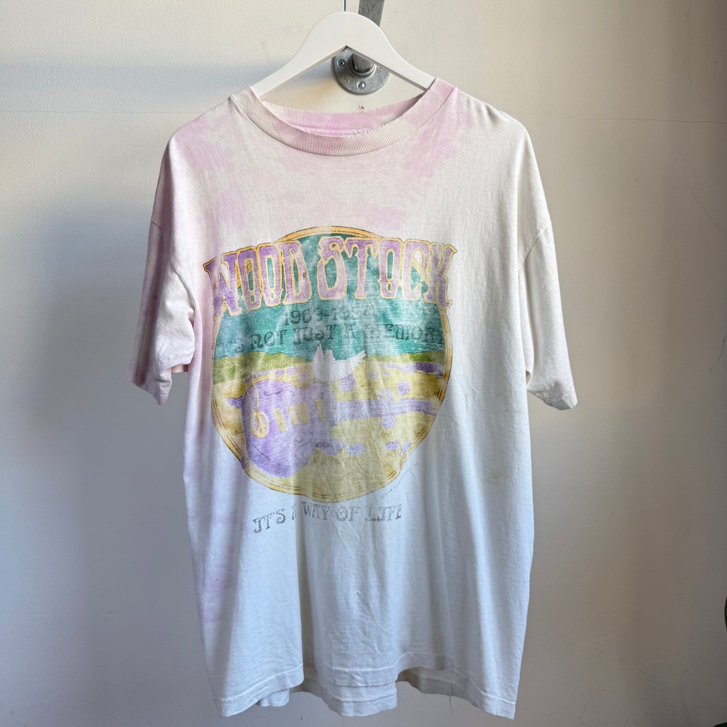 woodstock 1994 tiedye tee - xl