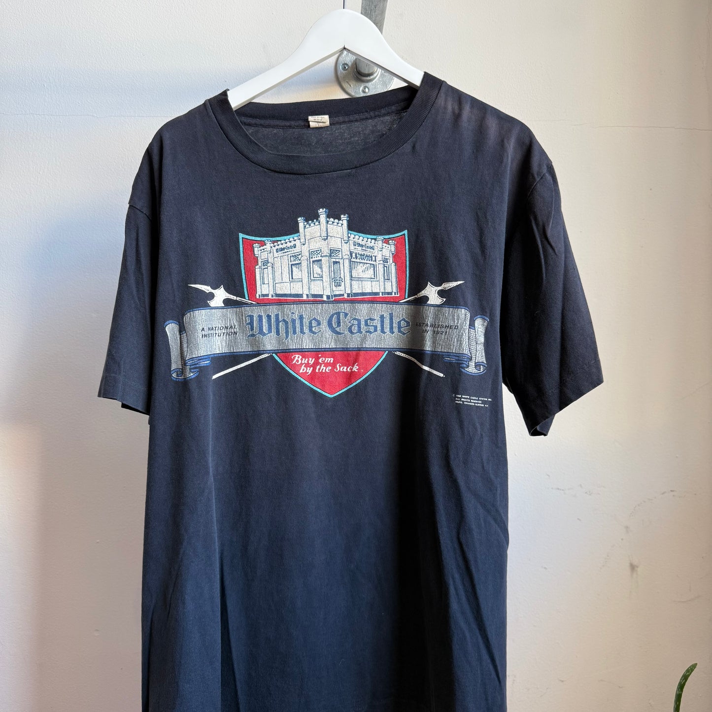 white castle 1989 tee - xl