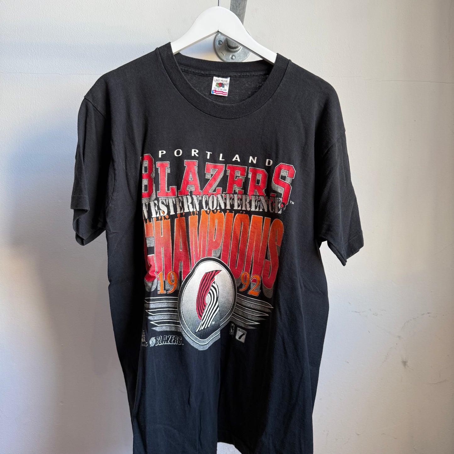 portland blazers nba western conference champions tee - l