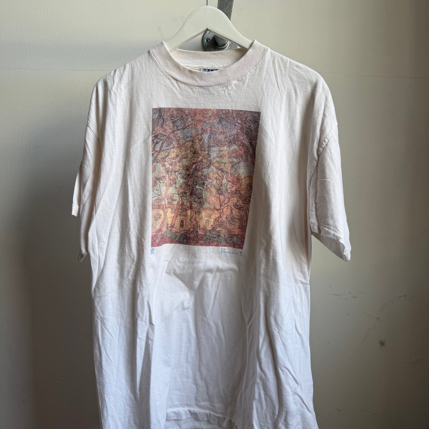 van gogh 'trees in the garden' art tee - l