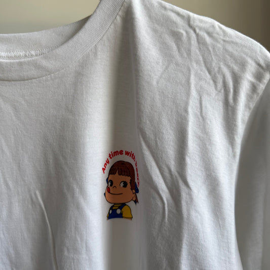 milky peko chan japanese promotional tee - m