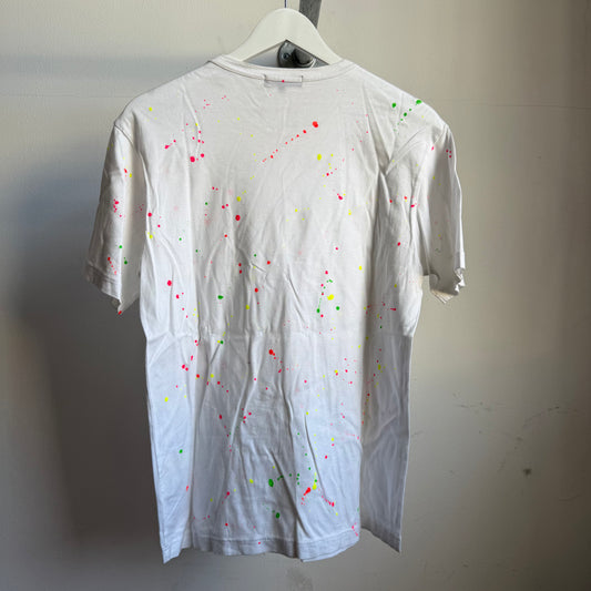 comme des garcons homme paint splatter tee - s