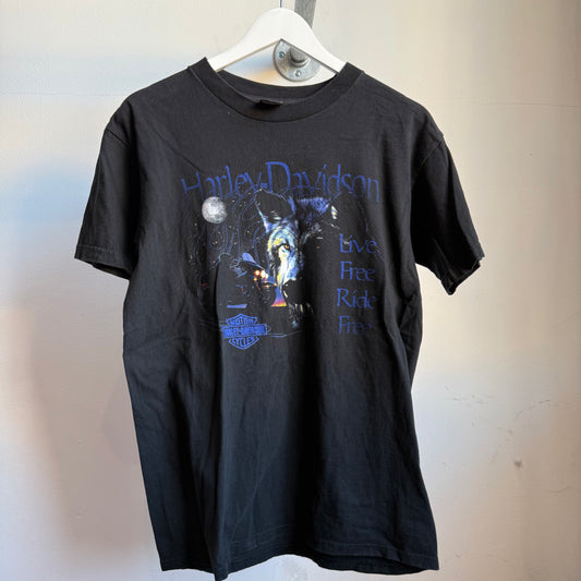 harley davidson 'live free ride free' tee - m
