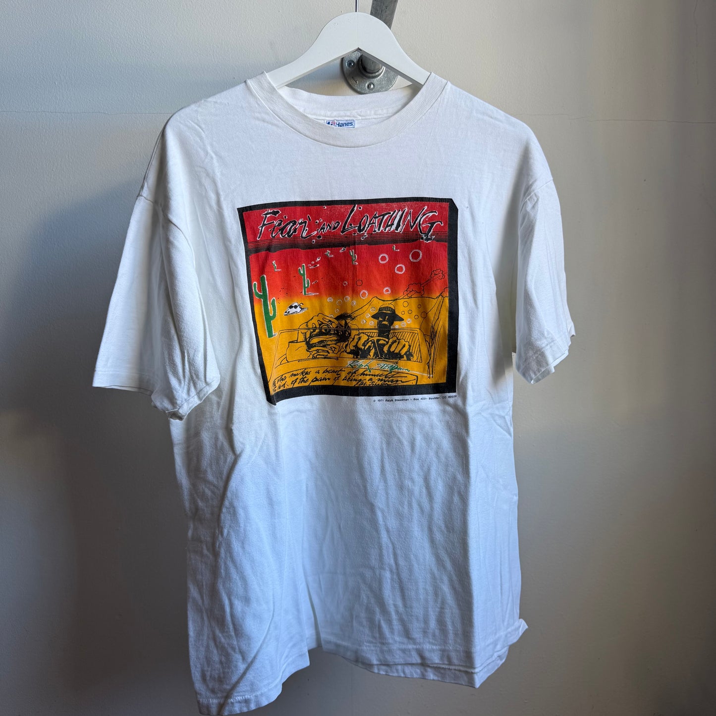 ralph steadman 'fear and loathing' tee - xl