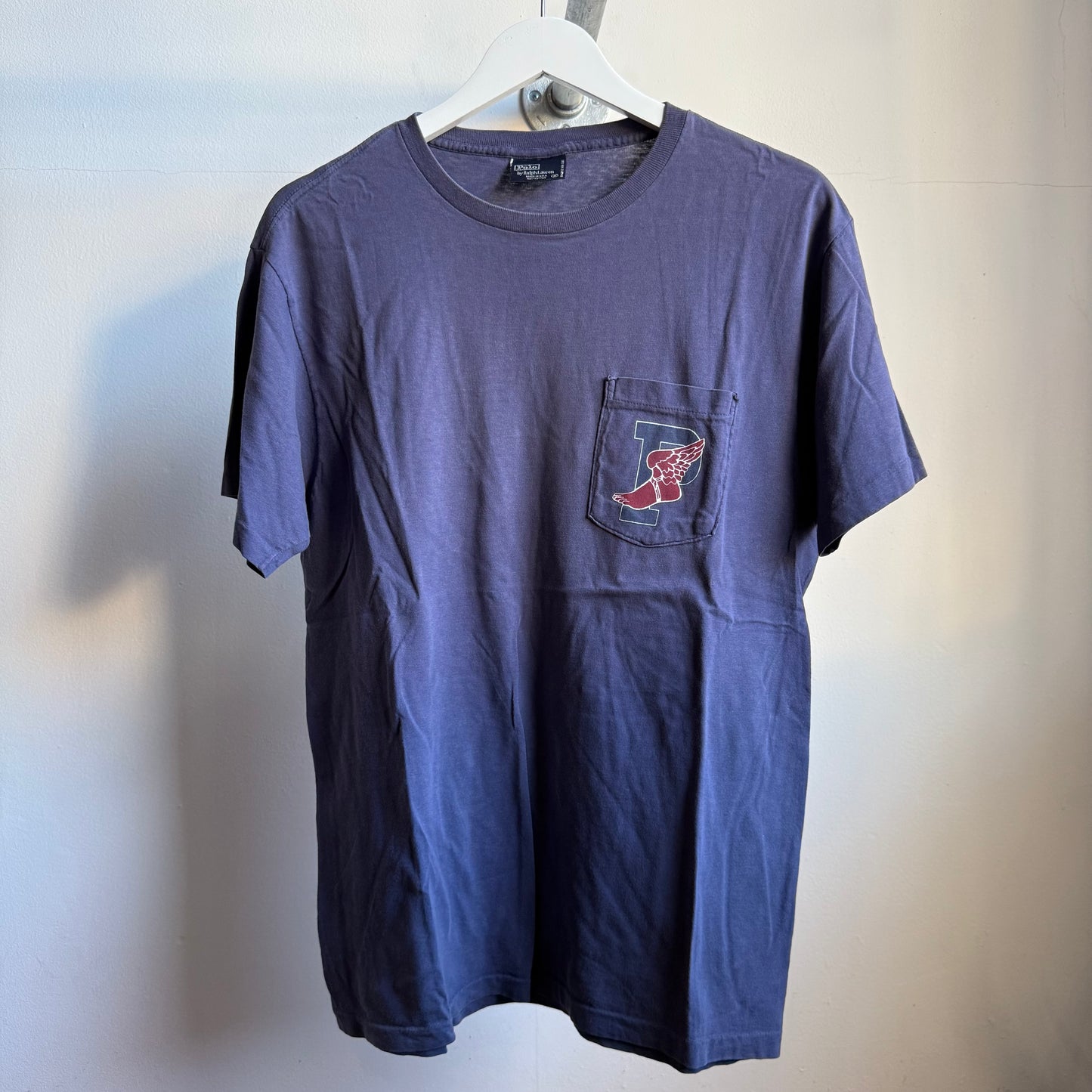 polo p wing pocket tee - m