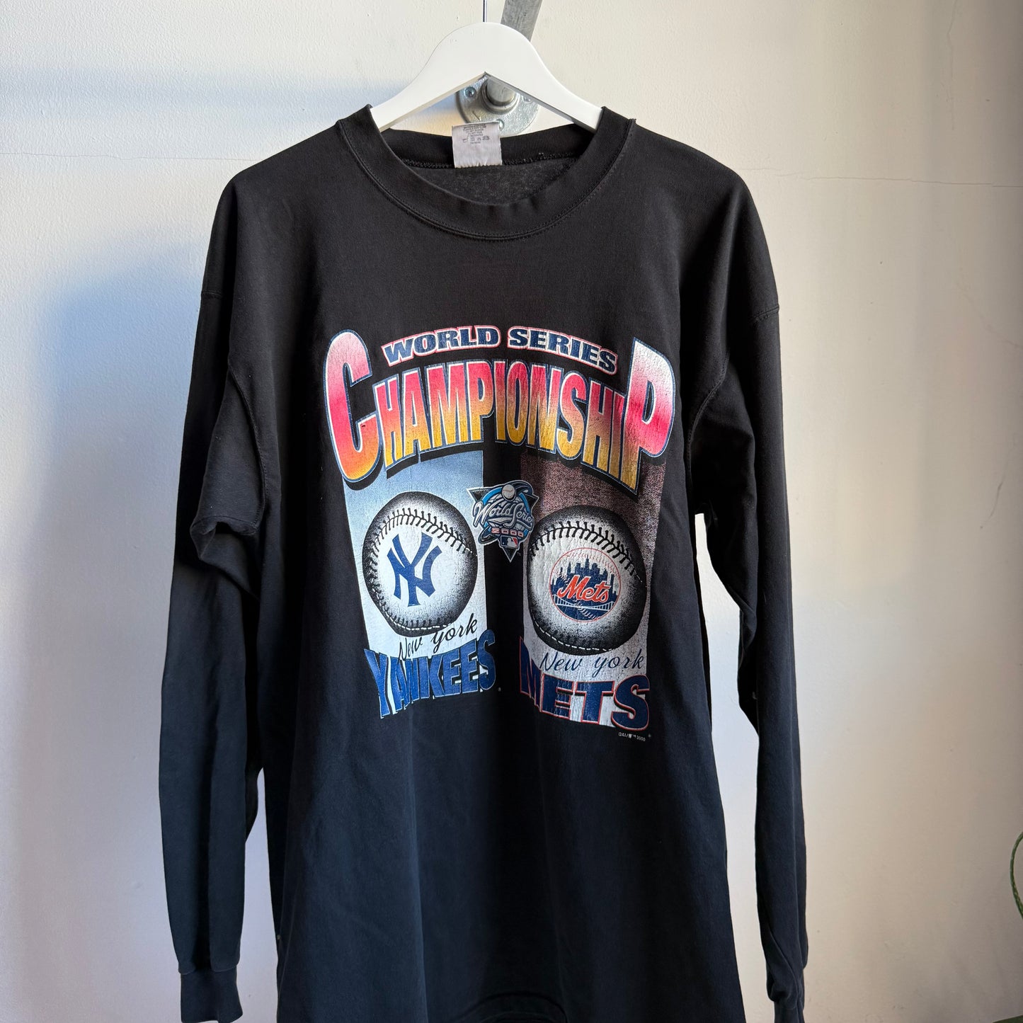 new york yankees vs mets world series championship tee - xl